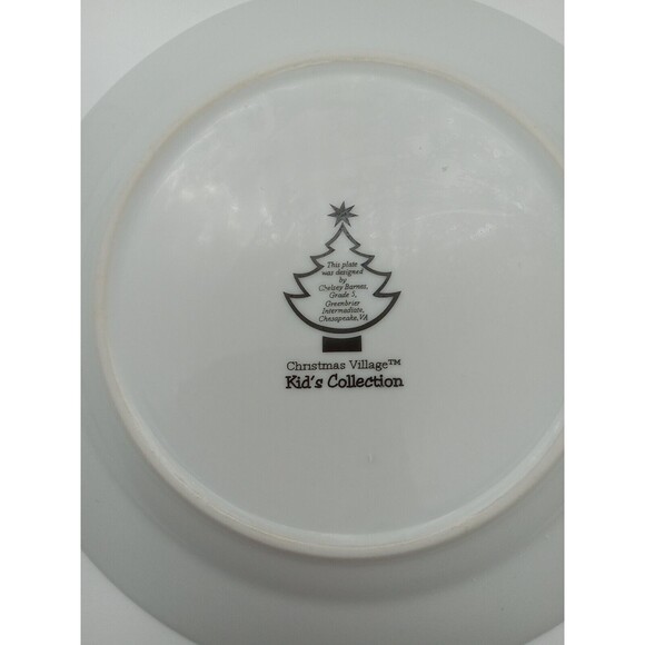 Christmas Village Kid’s Collection Reindeer Plate 7.5 in - Picture 5 of 5